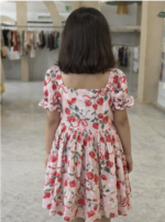 Strawberry Print Kids Dress - Image 2